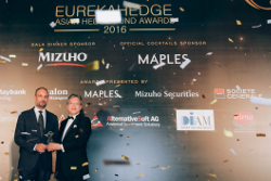 Best Asian Hedge Fund Award winner at the Eurekahedge Asian Hedge Fund Awards 2016